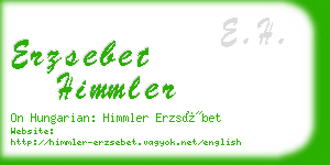 erzsebet himmler business card